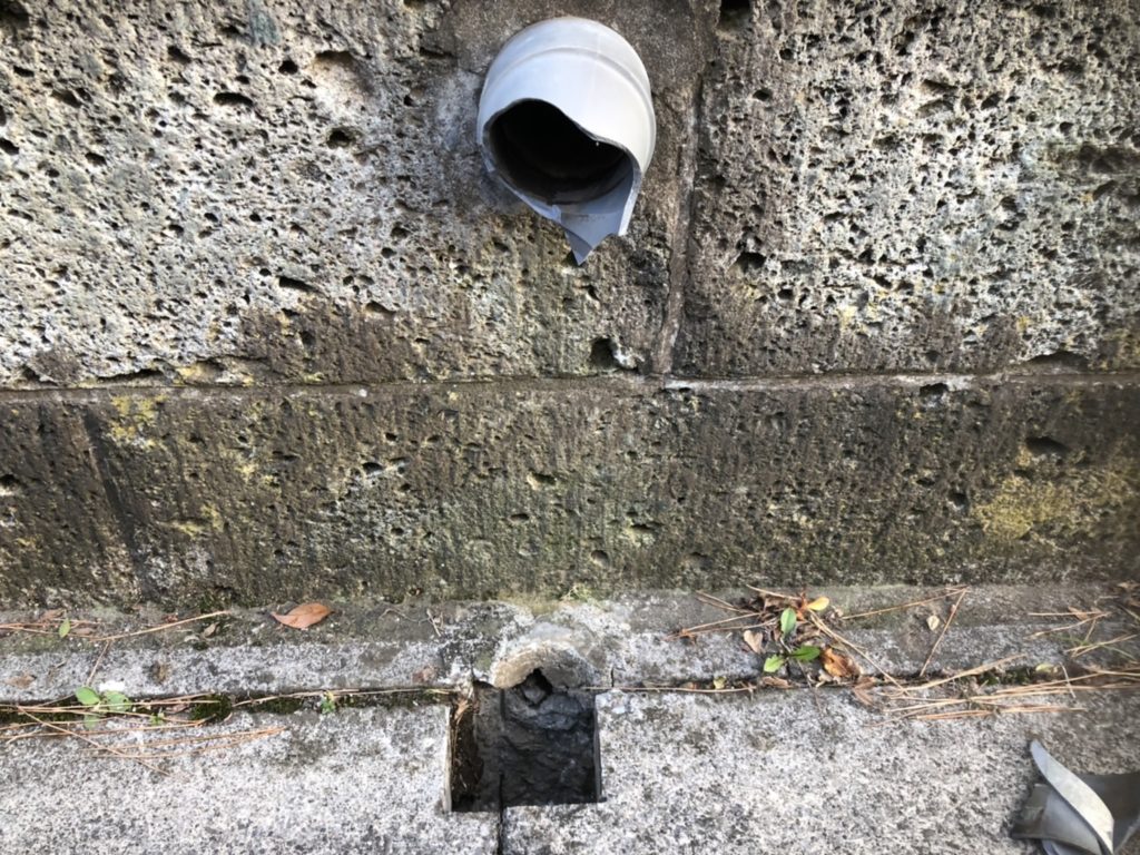 千葉県船橋市K様邸の外部排水菅の修繕工事 - 株式会社エコワールド株式会社エコワールド